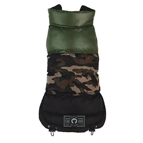 Colorblock Puffer Dog Coat