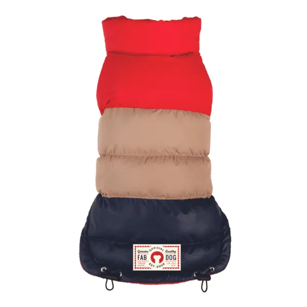 Colorblock Puffer Dog Coat