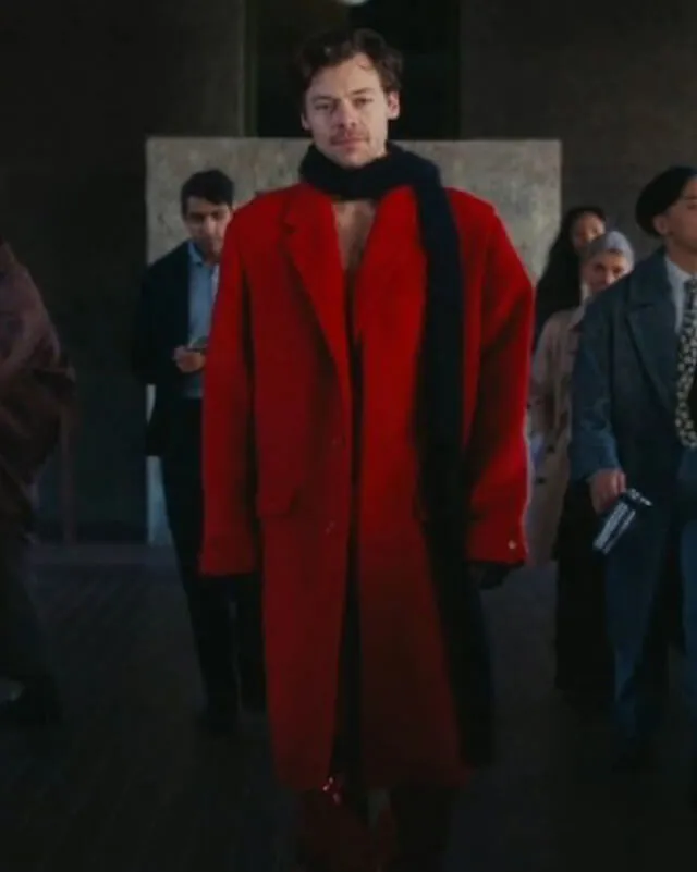 Harry Styles As It Was Red Coat
