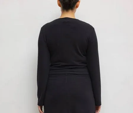 Leset Lauren Cropped Cardigan - Black