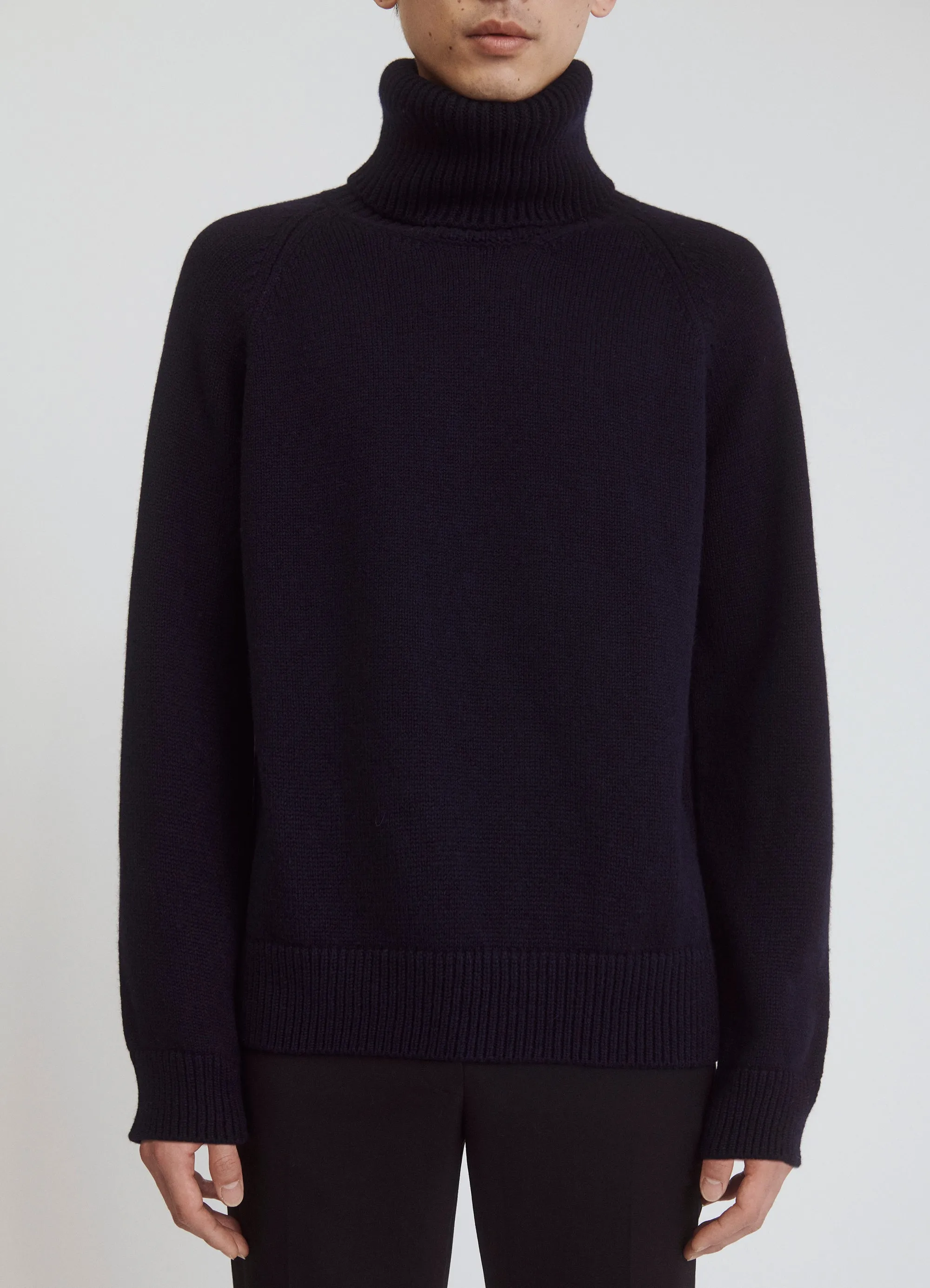 Mens Balla Slouch Rollneck in Navy