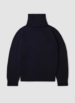 Mens Balla Slouch Rollneck in Navy