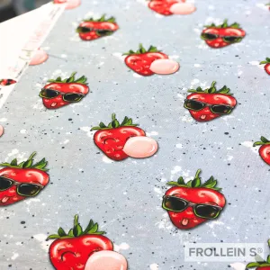 Organic Cotton Jersey - Cool Strawberry