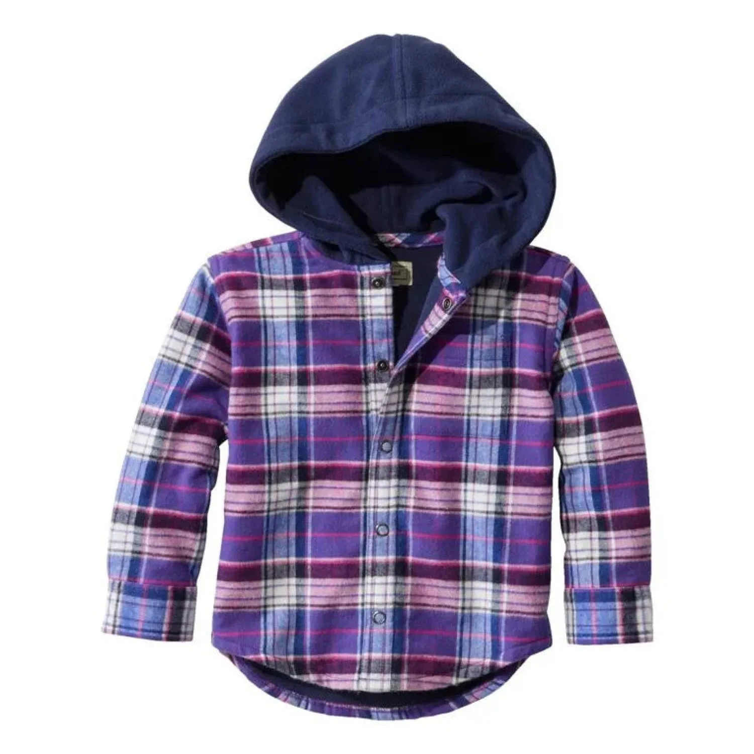T's Fleece-Lined Hooded Flannel Shirt